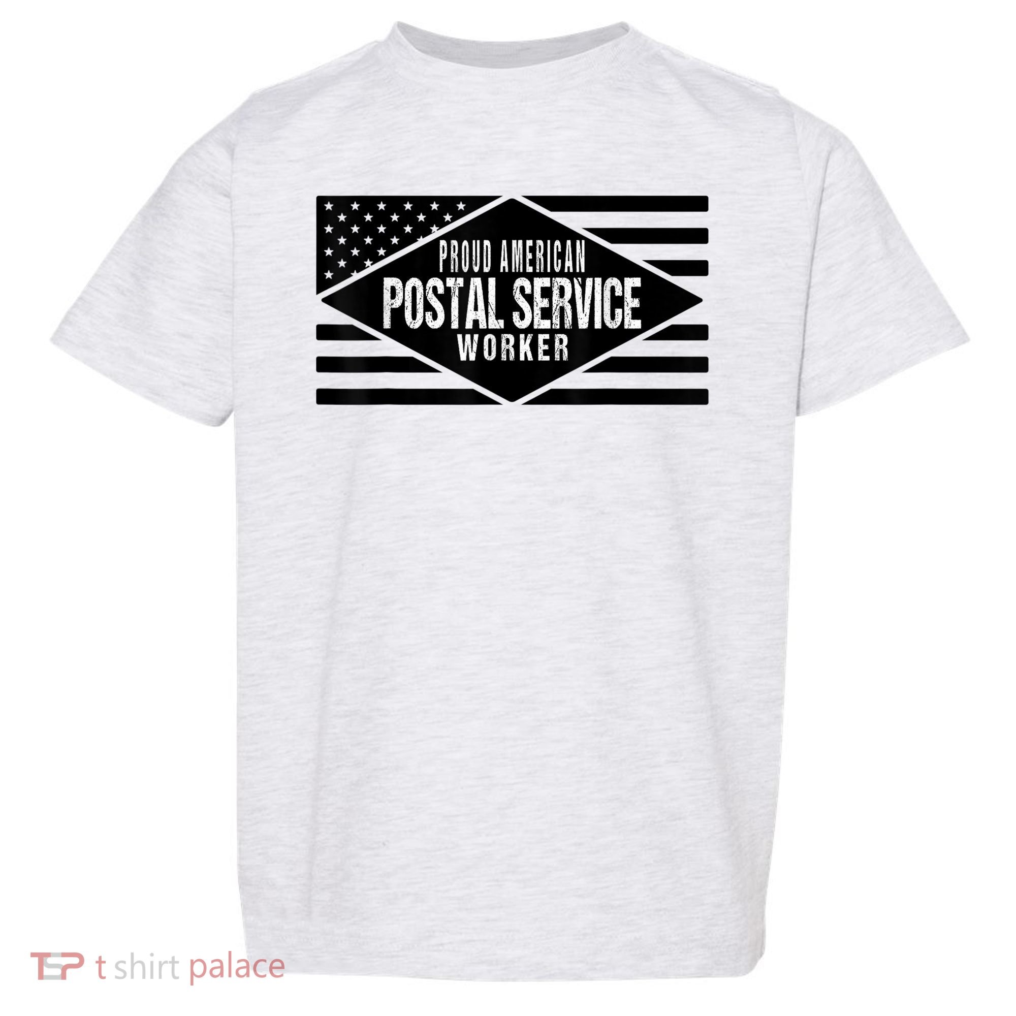 Proud American Postal Service Worker Patriotic US Flag Toddler T-Shirt