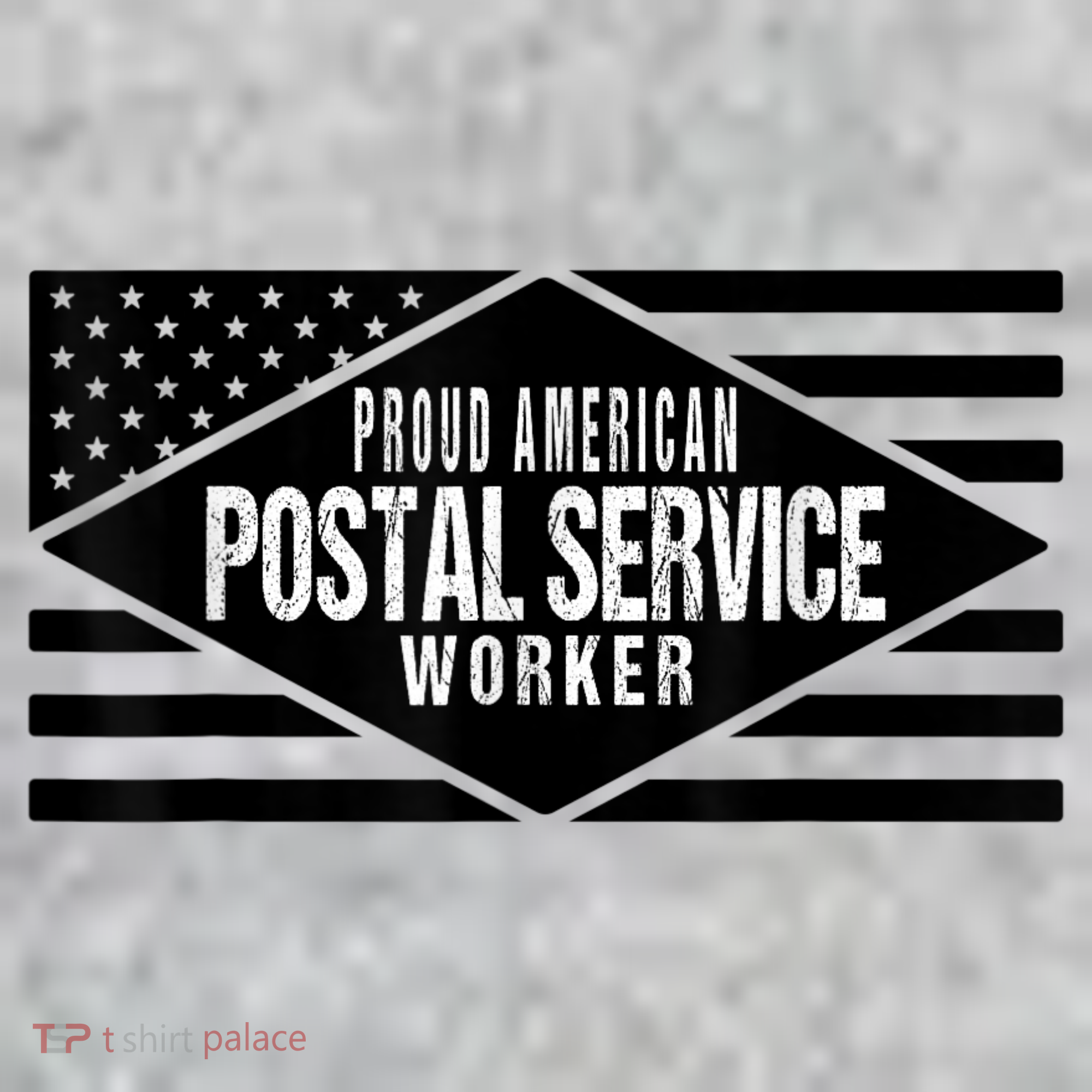 Proud American Postal Service Worker Patriotic US Flag Toddler T-Shirt