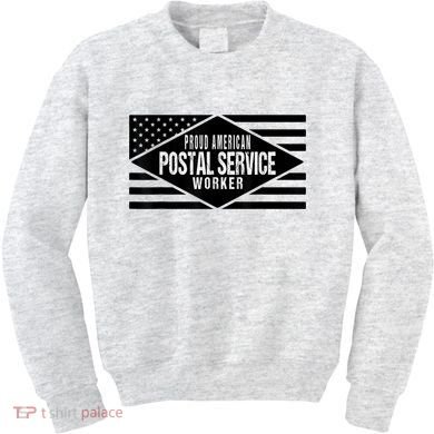Proud American Postal Service Worker Patriotic US Flag Kids Sweatshirt