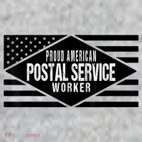 Proud American Postal Service Worker Patriotic US Flag Kids Sweatshirt thumb 2
