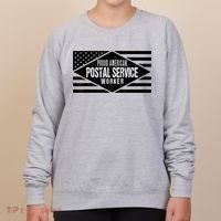 Proud American Postal Service Worker Patriotic US Flag Women's Sweatshirt thumb 0
