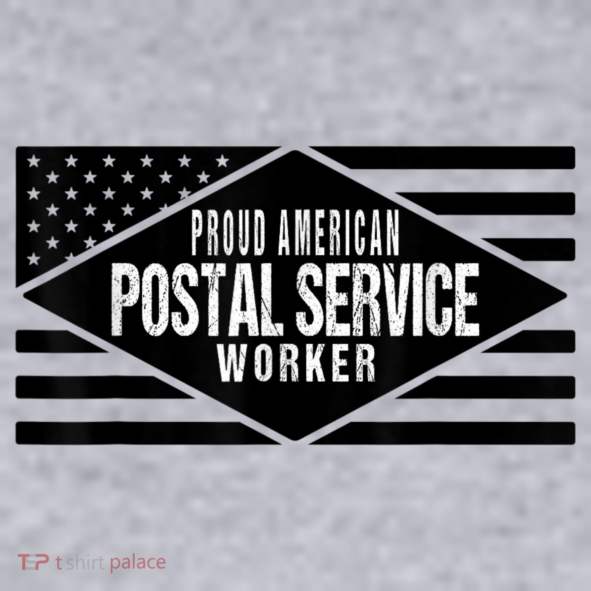 Proud American Postal Service Worker Patriotic US Flag Women's Sweatshirt