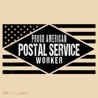 Proud American Postal Service Worker Patriotic US Flag Tote Bag thumb 4