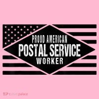 Proud American Postal Service Worker Patriotic US Flag Coaster thumb 2