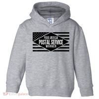 Proud American Postal Service Worker Patriotic US Flag Toddler Hoodie thumb 0