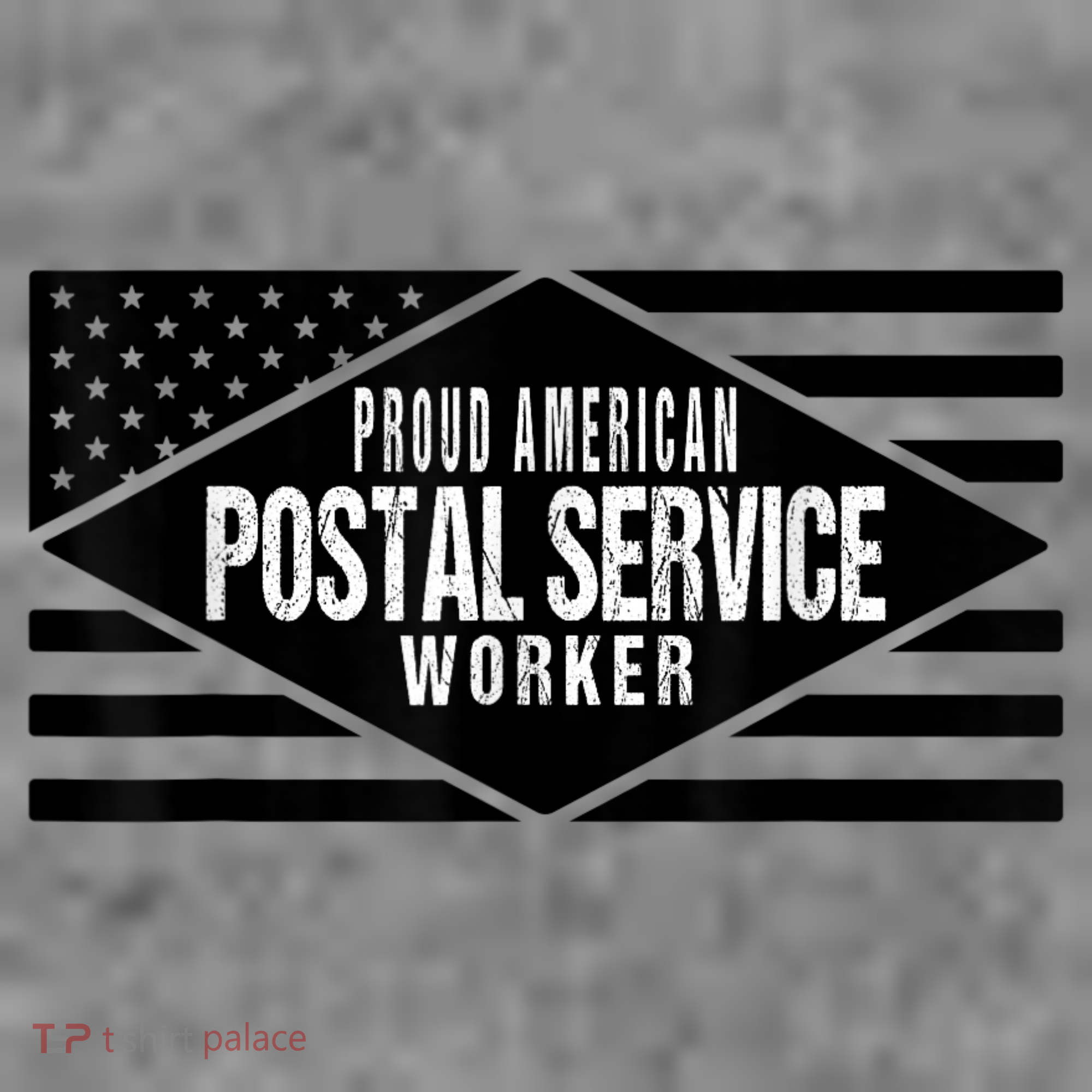Proud American Postal Service Worker Patriotic US Flag Toddler Hoodie