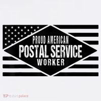 Proud American Postal Service Worker Patriotic US Flag Bucket Hat thumb 4
