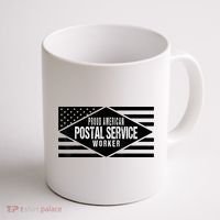 Proud American Postal Service Worker Patriotic US Flag Coffee Mug thumb 1