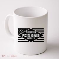 Proud American Postal Service Worker Patriotic US Flag Coffee Mug thumb 0