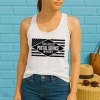 Proud American Postal Service Worker Patriotic US Flag Women's Tank Top thumb 2