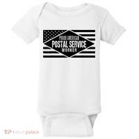 Proud American Postal Service Worker Patriotic US Flag Baby Bodysuit thumb 0