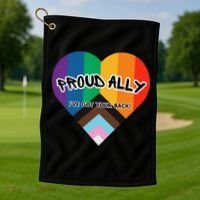 Proud Ally Golf Towel thumb 1
