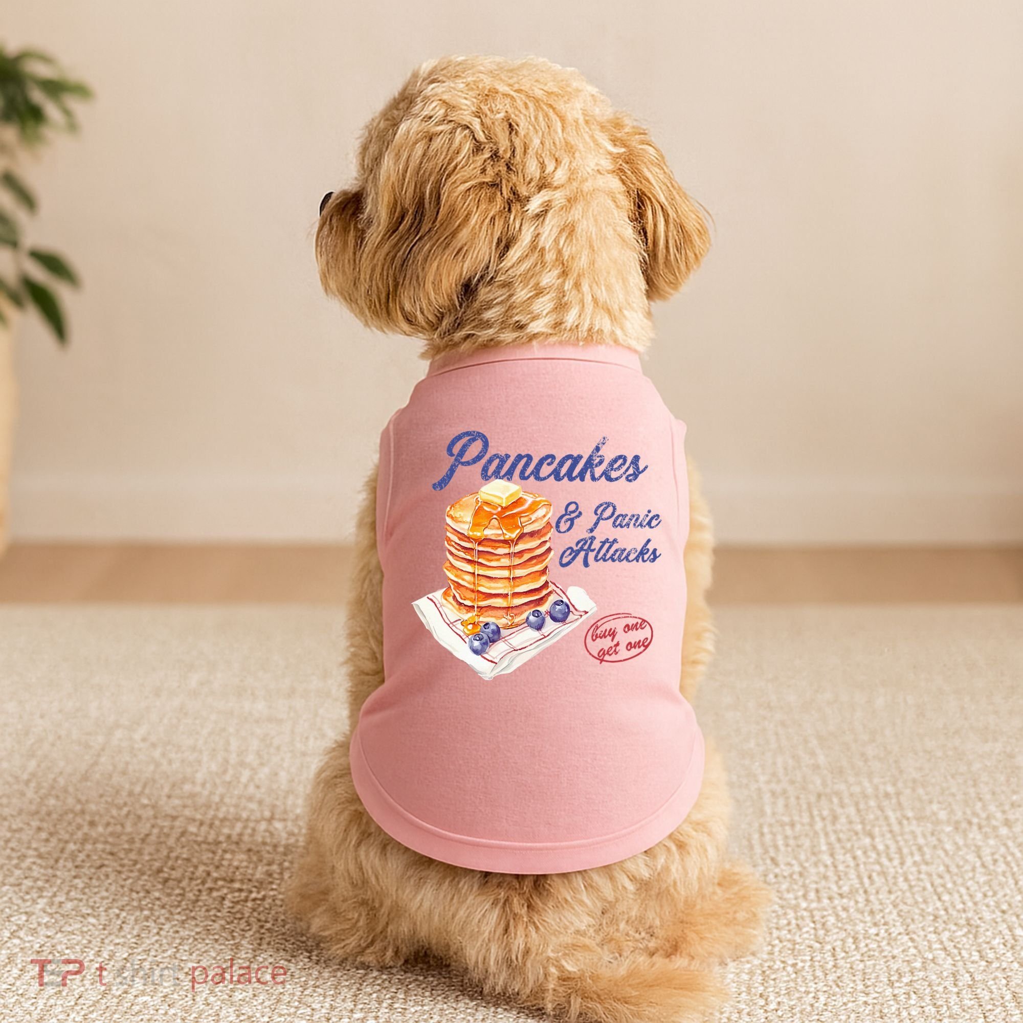 Pancakes And Panic Attacks Doggie Tank
