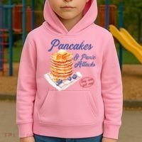Pancakes And Panic Attacks Kids Hoodie thumb 2