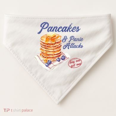 Pancakes And Panic Attacks USA-Made Doggie Bandana