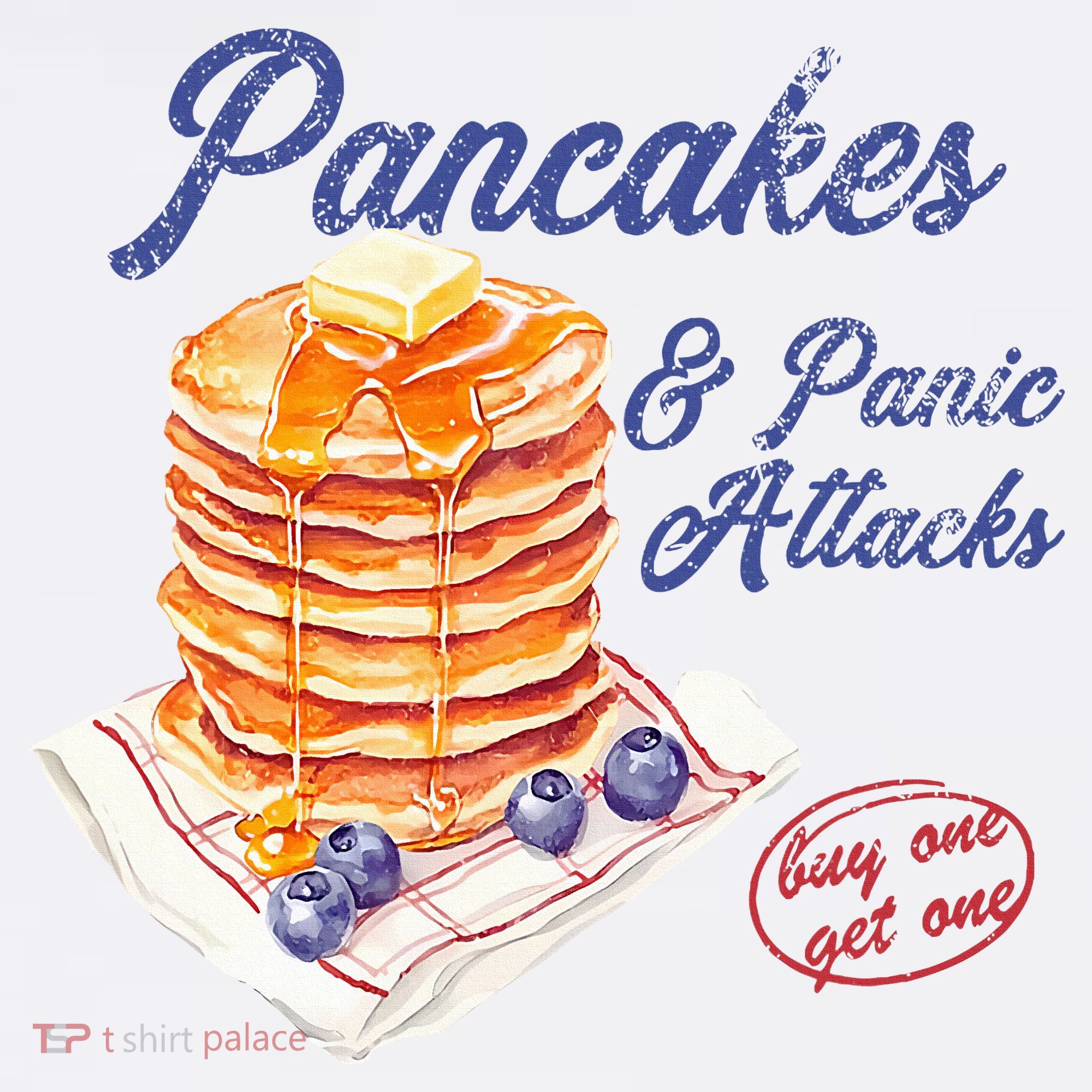 Pancakes And Panic Attacks USA-Made Doggie Bandana