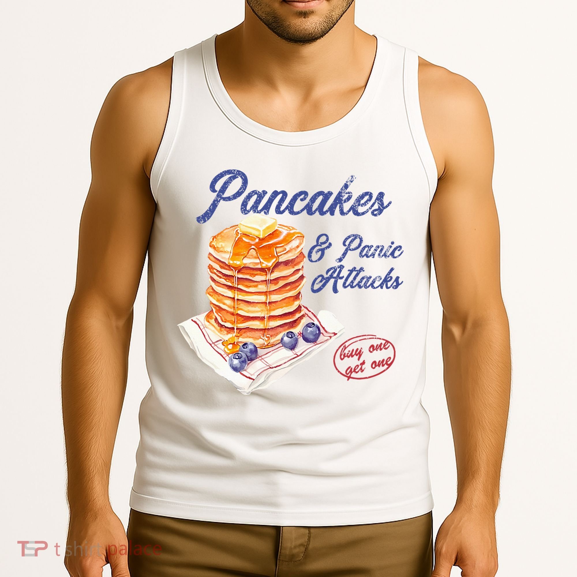 Pancakes And Panic Attacks Tank Top