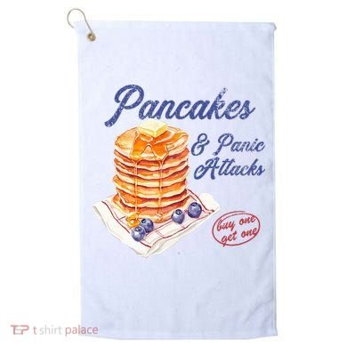 Pancakes And Panic Attacks Golf Towel