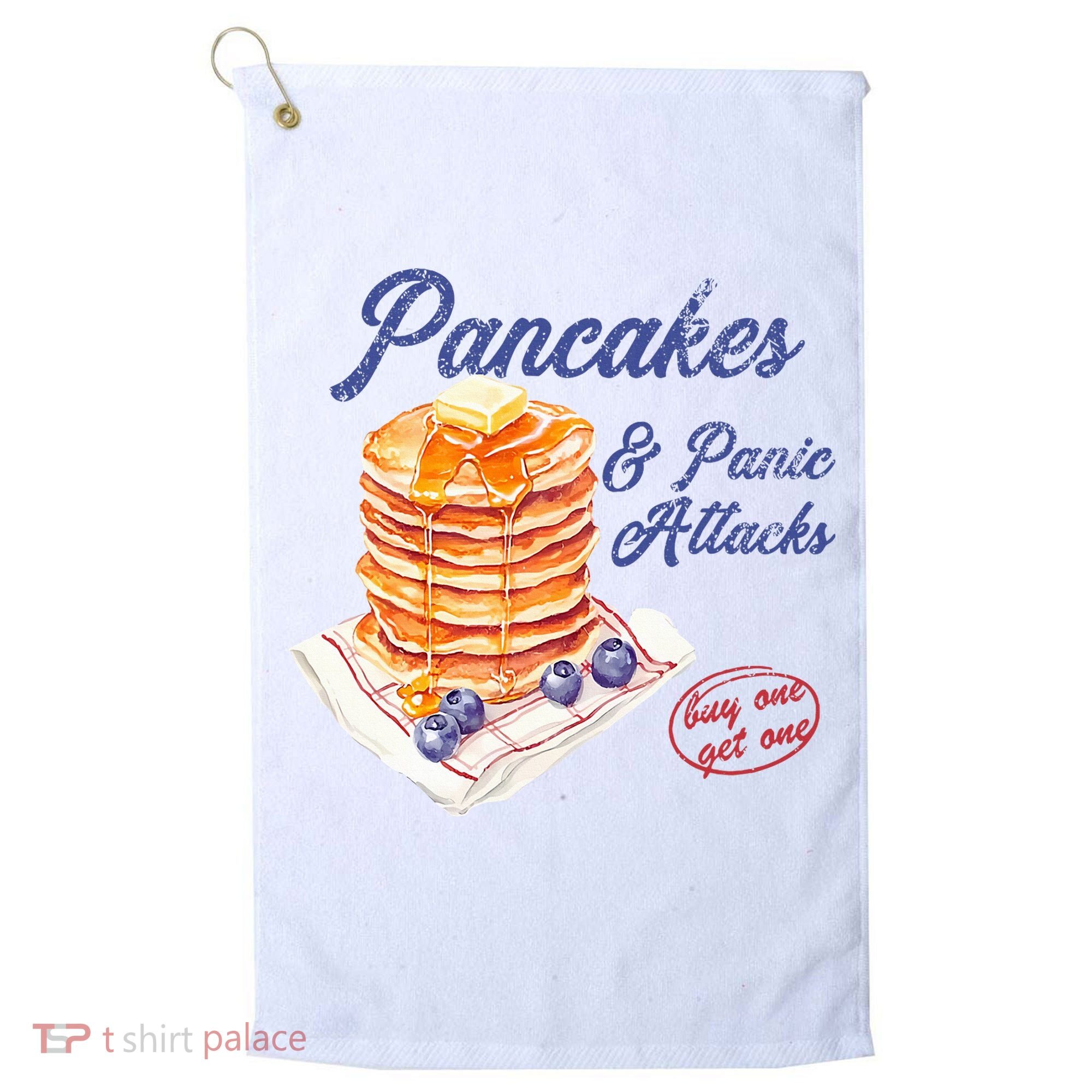 Pancakes And Panic Attacks Golf Towel
