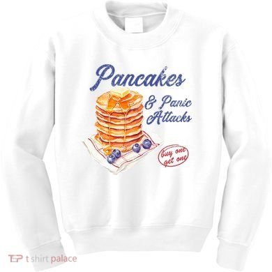 Pancakes And Panic Attacks Kids Sweatshirt