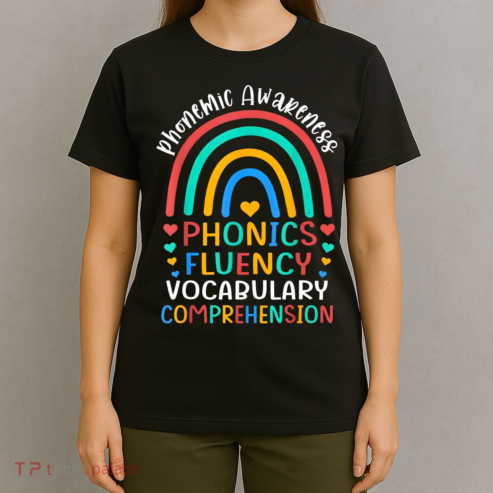 Phonemic Awareness Phonics Fluency Vocabulary Comprehension T-Shirt