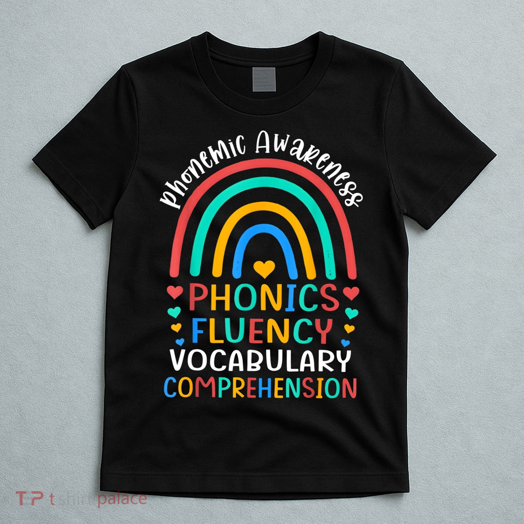 Phonemic Awareness Phonics Fluency Vocabulary Comprehension T-Shirt