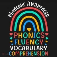 Phonemic Awareness Phonics Fluency Vocabulary Comprehension Women's Hoodie thumb 2