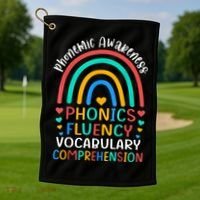 Phonemic Awareness Phonics Fluency Vocabulary Comprehension Golf Towel thumb 1