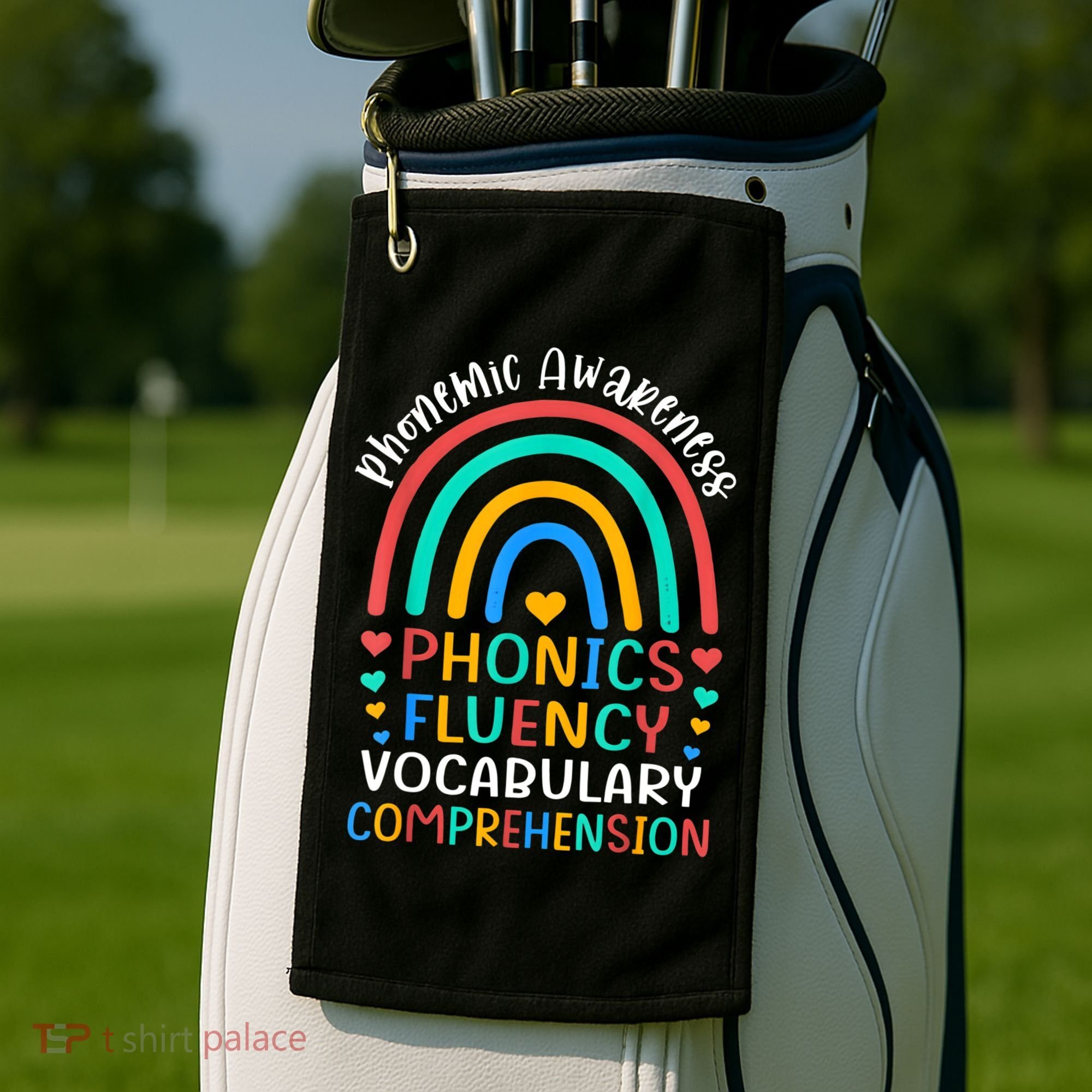 Phonemic Awareness Phonics Fluency Vocabulary Comprehension Golf Towel
