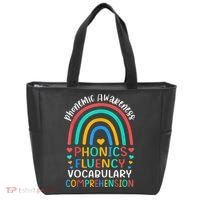 Phonemic Awareness Phonics Fluency Vocabulary Comprehension Tote Bag thumb 0