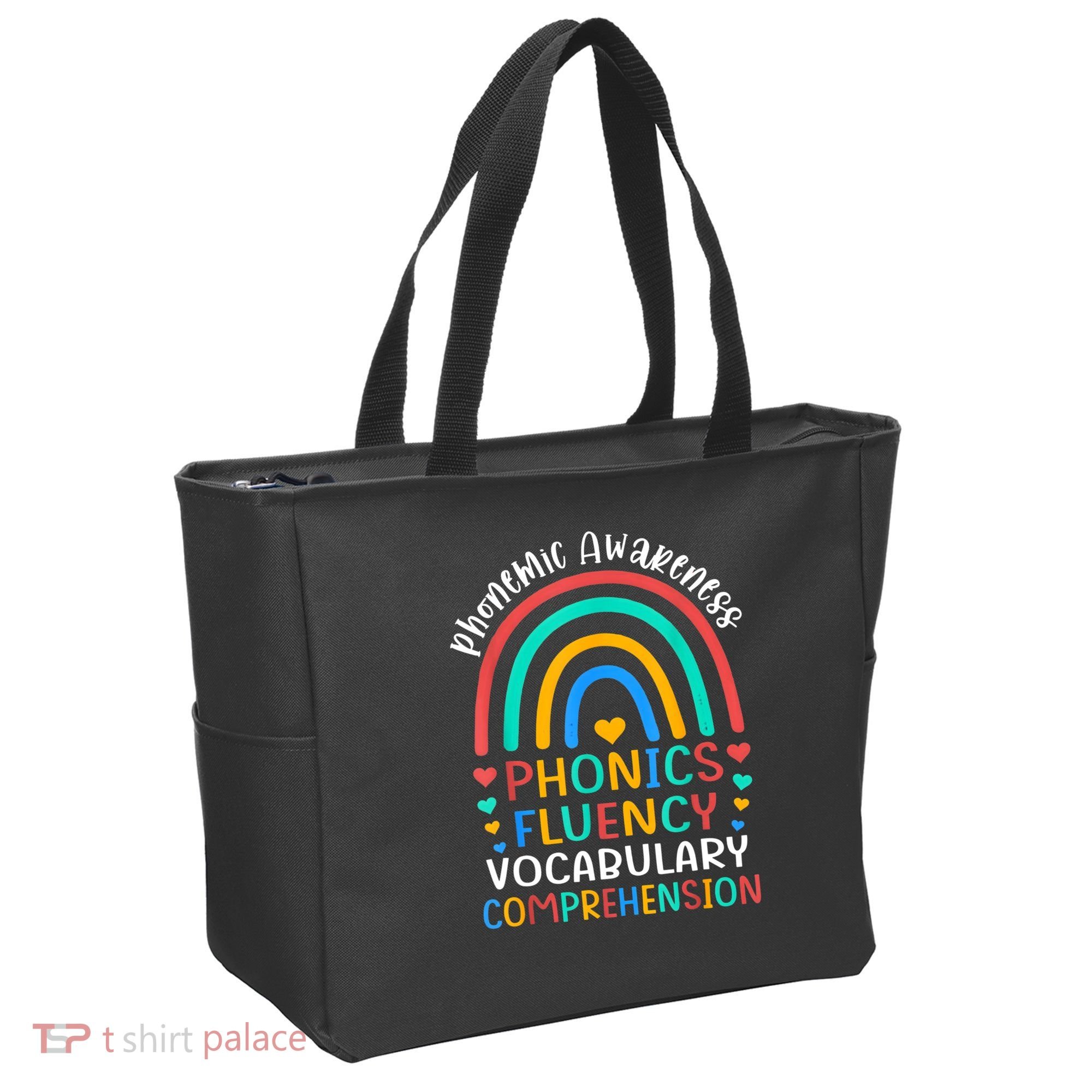 Phonemic Awareness Phonics Fluency Vocabulary Comprehension Tote Bag
