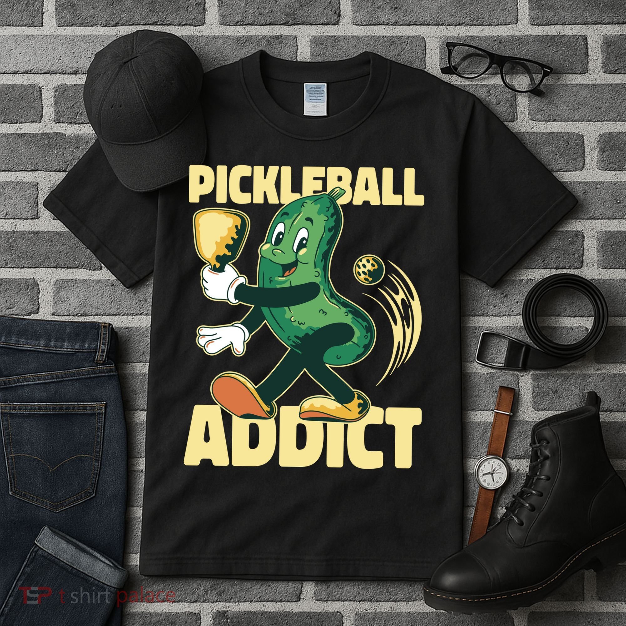 Pickleball Addict Tall T-Shirt