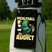 Pickleball Addict Golf Towel thumb 2