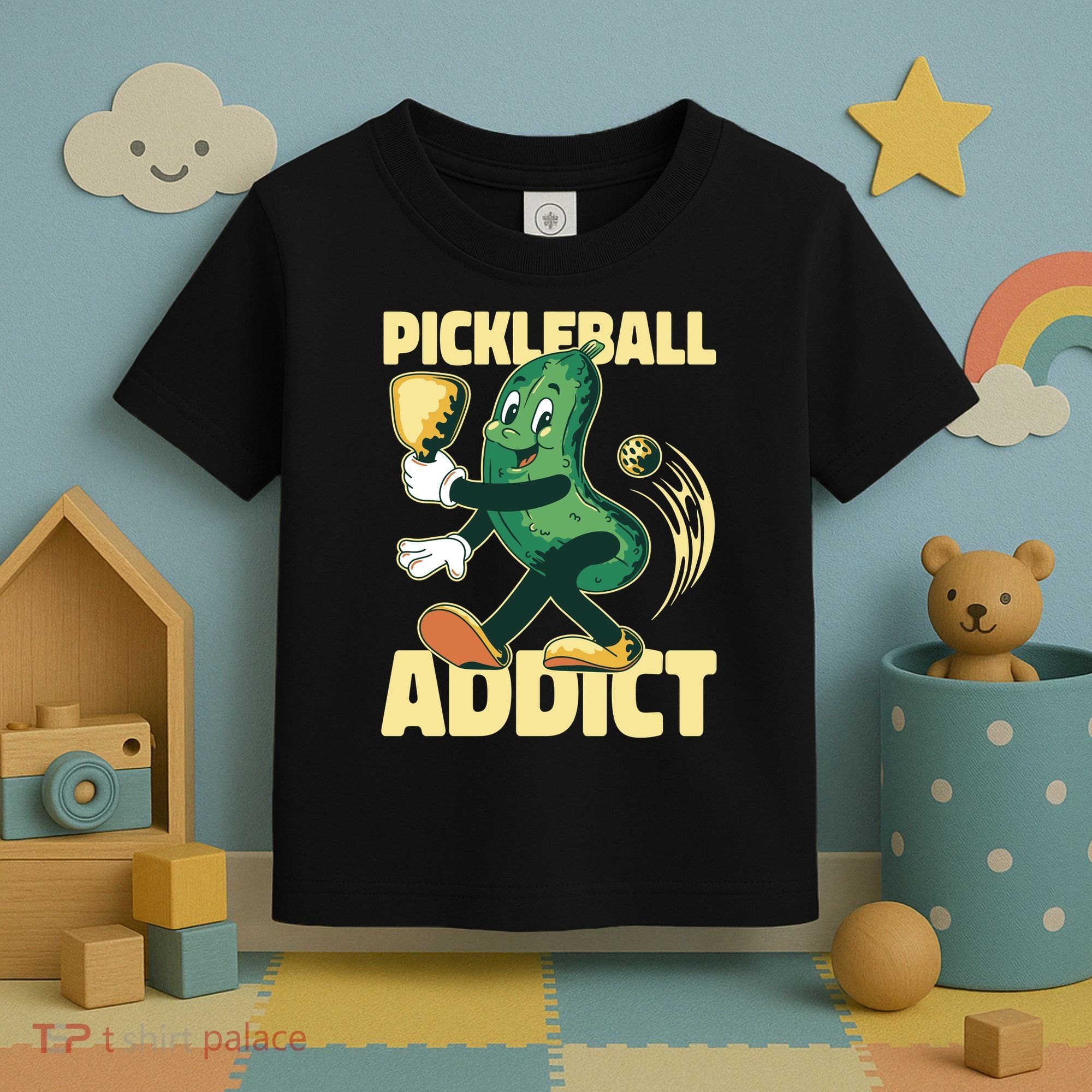 Pickleball Addict Toddler T-Shirt