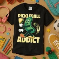 Pickleball Addict Kids T-Shirt thumb 3