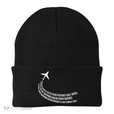Phonetic Alphabet Pilot Airplane Gift Beanie