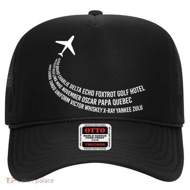 Phonetic Alphabet Pilot Airplane Gift Hat