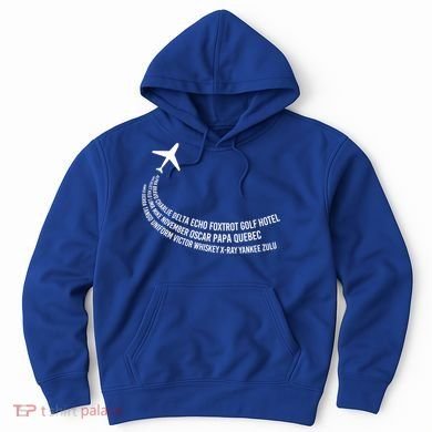 Phonetic Alphabet Pilot Airplane Gift Hoodie