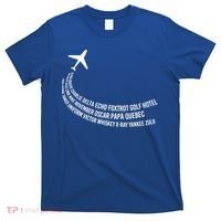 Phonetic Alphabet Pilot Airplane Gift T-Shirt thumb 0