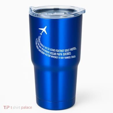 Phonetic Alphabet Pilot Airplane Gift Tumbler