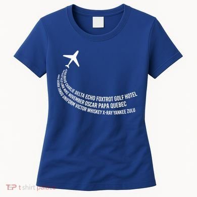 Phonetic Alphabet Pilot Airplane Gift Women's T-Shirt