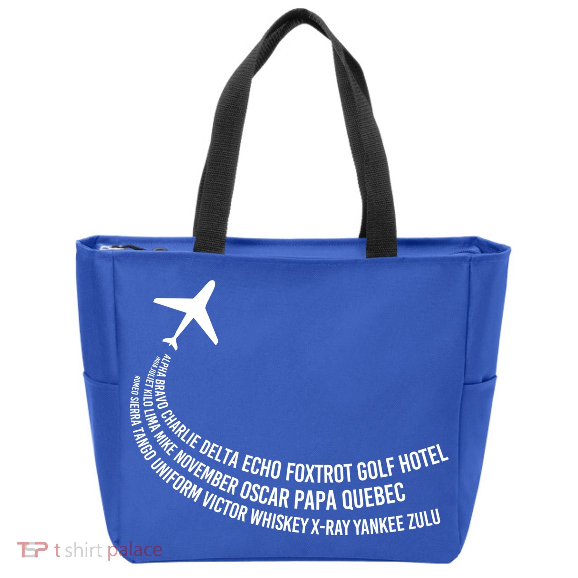 Phonetic Alphabet Pilot Airplane Gift Tote Bag