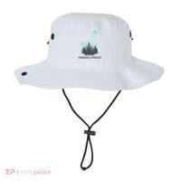 Preserve And Protect Wolf Forest Wildlife Conservation Bucket Hat thumb 0