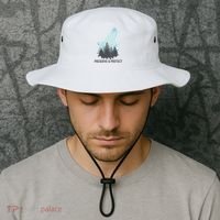 Preserve And Protect Wolf Forest Wildlife Conservation Bucket Hat thumb 2