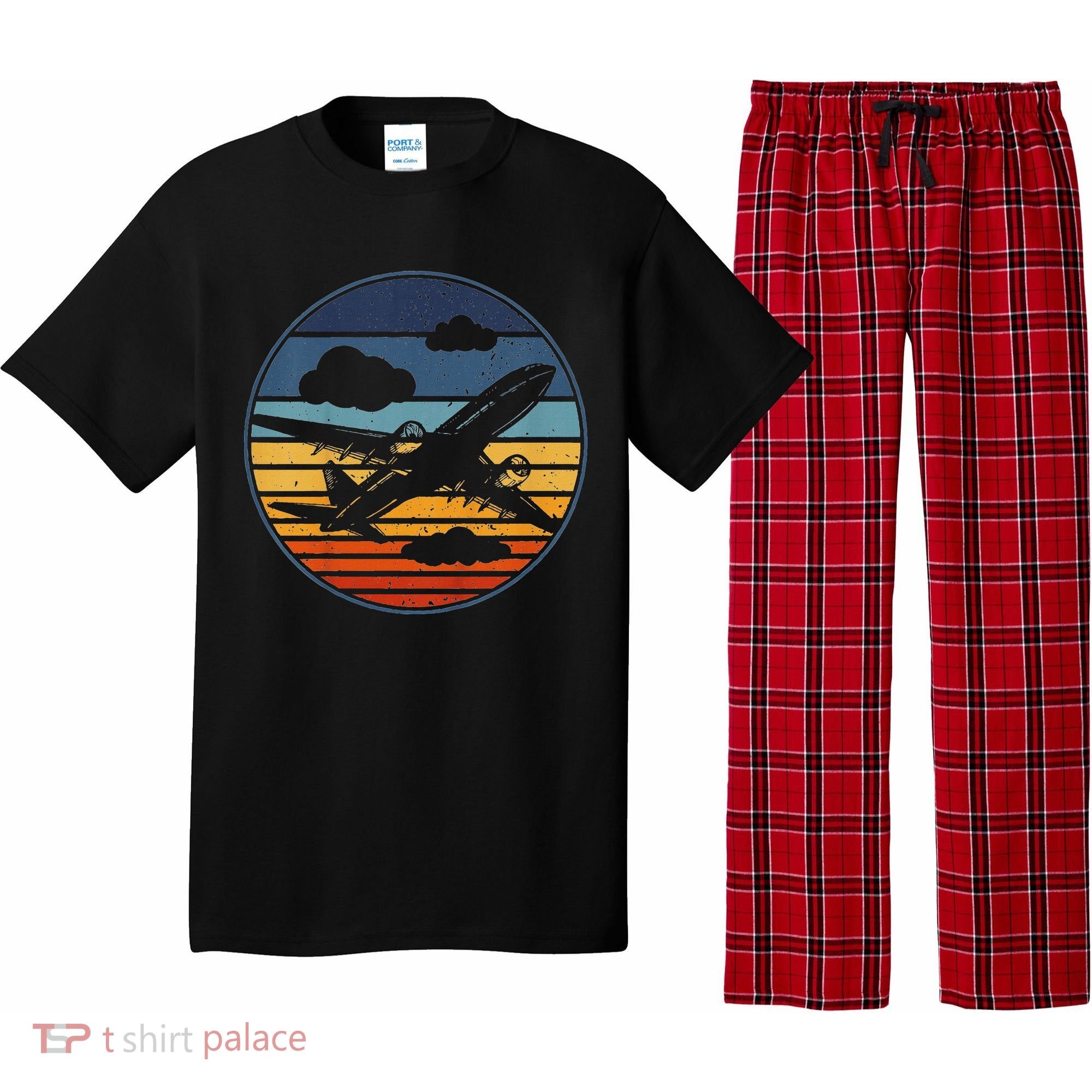 Plane Aviation Planes Lover Pajama Set