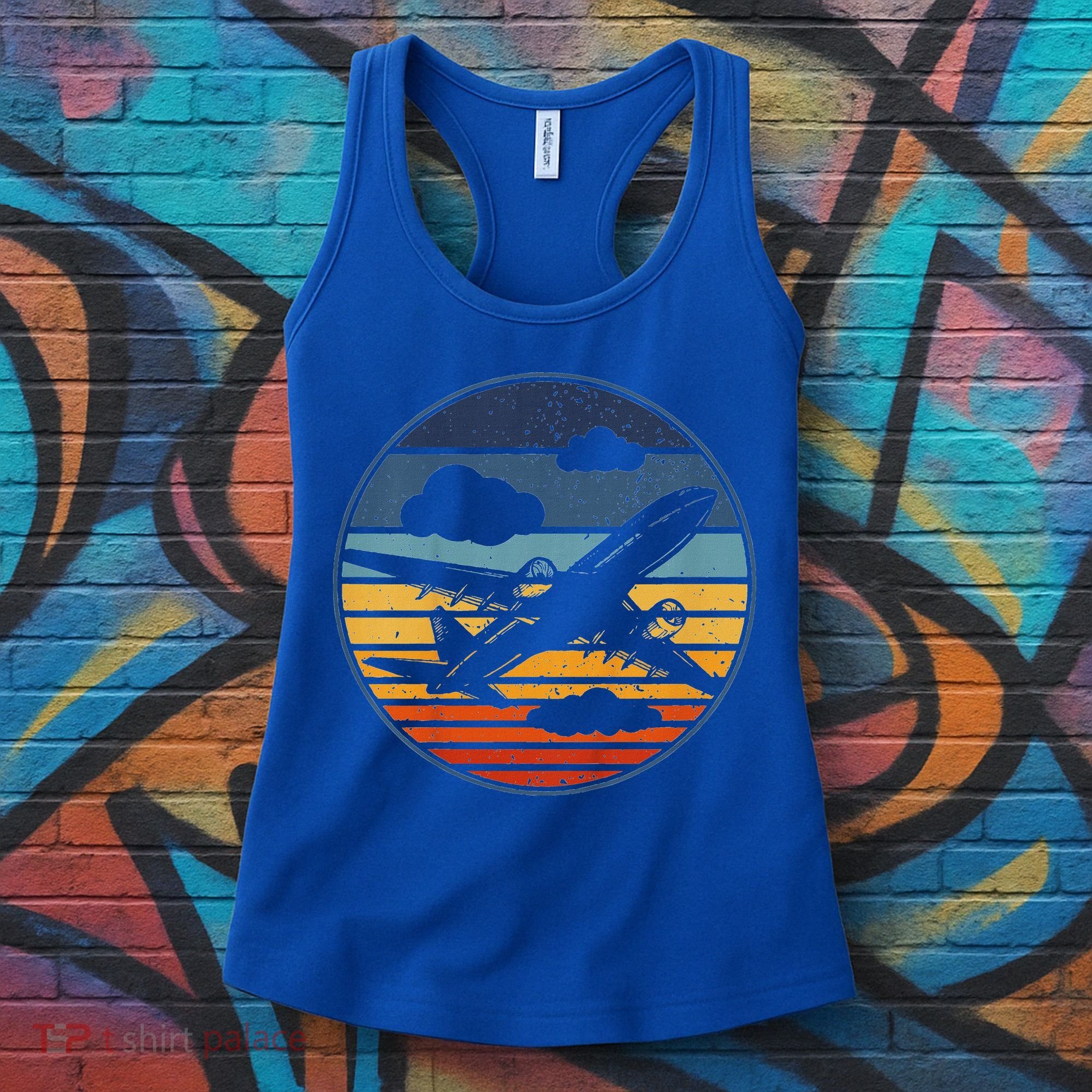 Plane Aviation Planes Lover Women's Tank Top