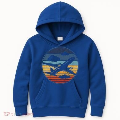 Plane Aviation Planes Lover Kids Hoodie