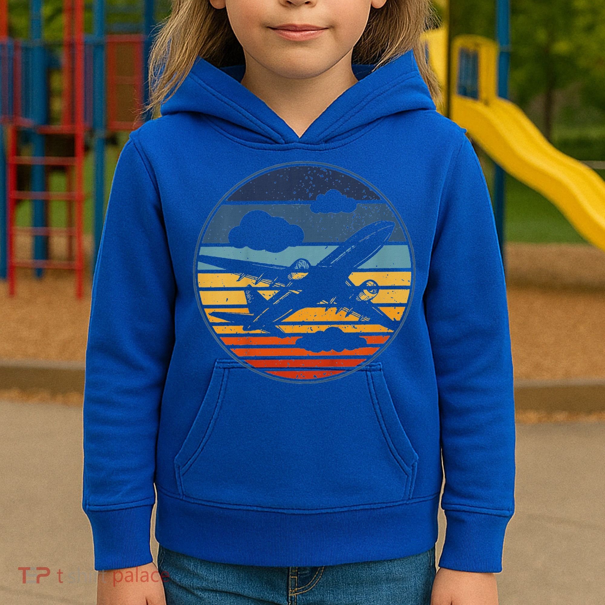 Plane Aviation Planes Lover Kids Hoodie