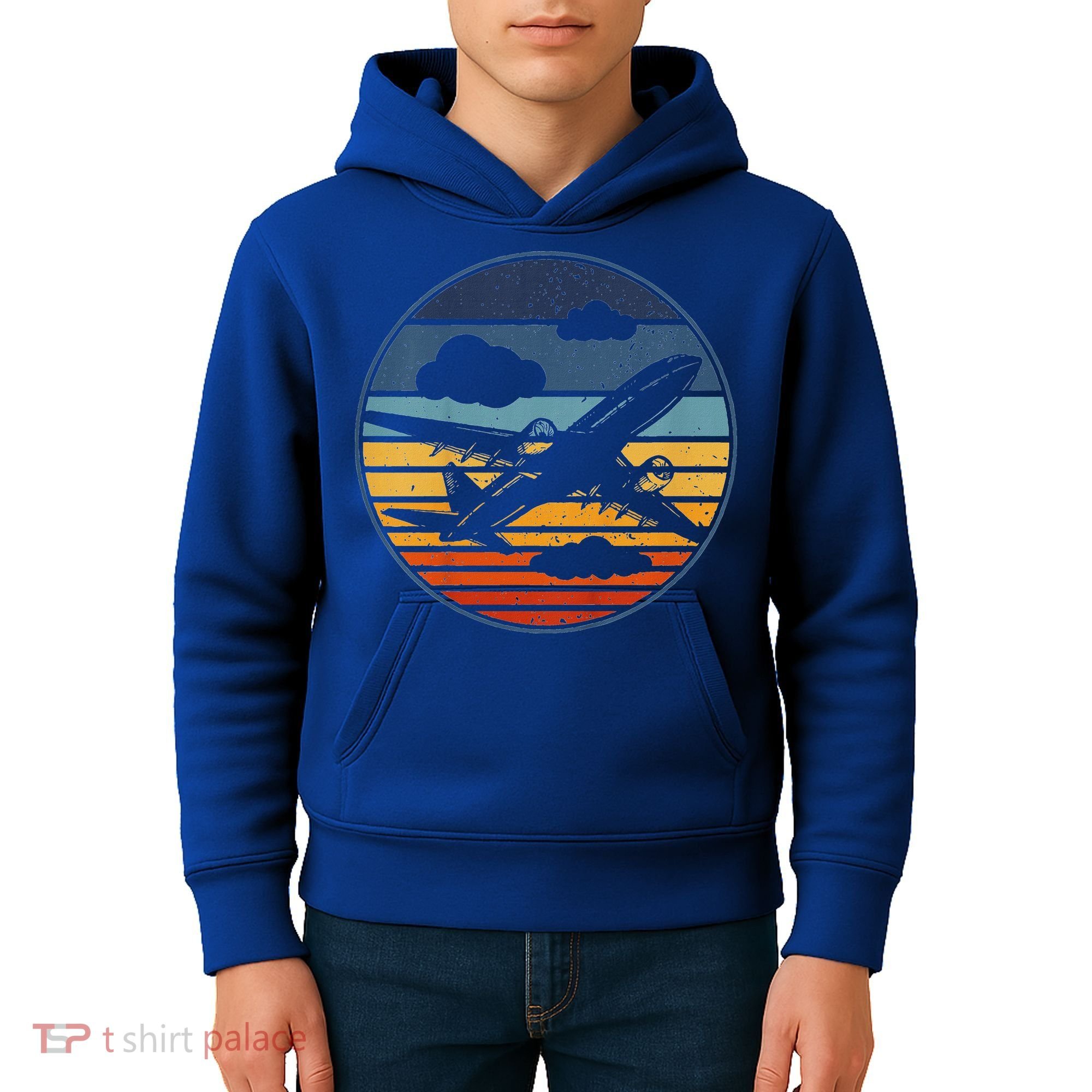 Plane Aviation Planes Lover Kids Hoodie
