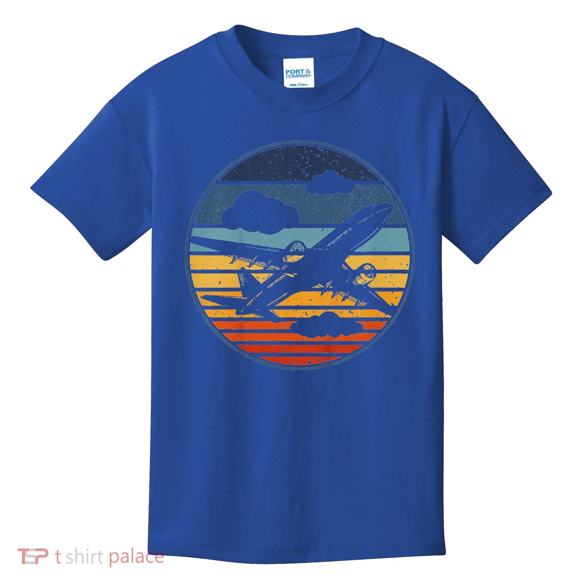 Plane Aviation Planes Lover Kids T-Shirt
